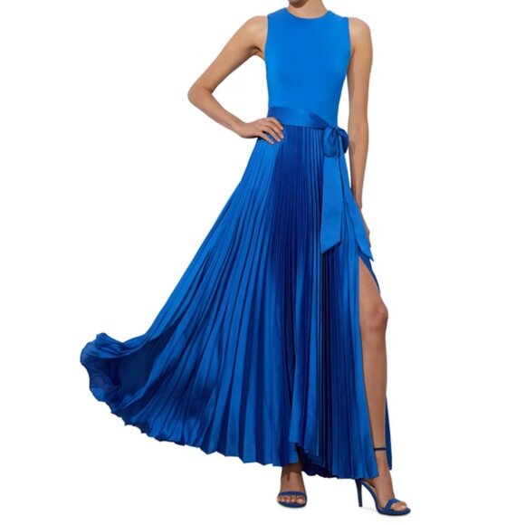 Alice and Olivia Chara Sleeveless Pleated Maxi Dress - Picture 5 of 5